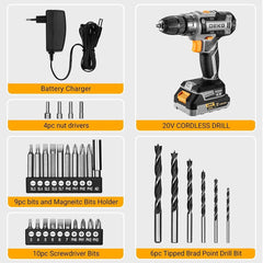 20V Cordless Drill Set