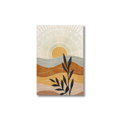 Geometric Sun & Desert Plants Wall Art – Set of 3 by SnaggIt