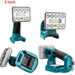 18V Cordless LED Work Light – Compatible with Makita Batteries