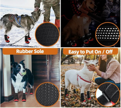 Waterproof Anti-Slip & Reflective Dog Shoes by Snagg A Shoes