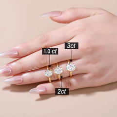 Oval Moissanite Ring by Snagg A Ring