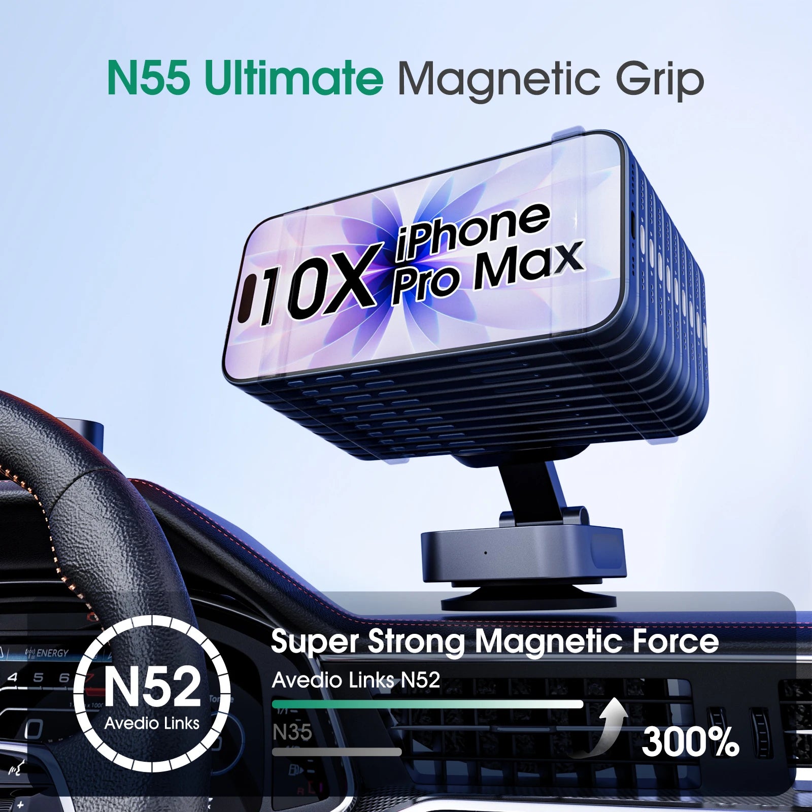 Car Suction Cup Wireless Charger 25W | Magnetic MagSafe Fast Charger for iPhone 12–17 Samsung