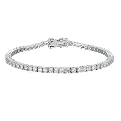 2mm D Color VVS1 Moissanite Tennis Bracelet