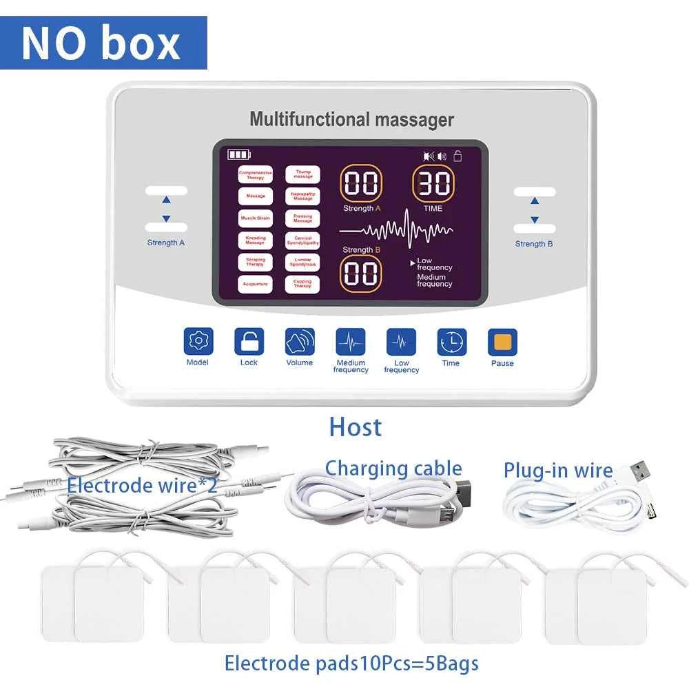 EMS TENS Muscle Stimulator – 4-Channel Electrotherapy Pain Relief Device