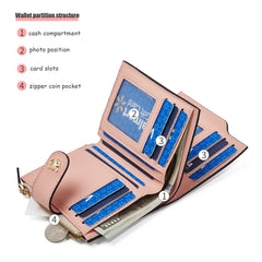 Women Signature Short Wallet by Snagg It Wallet