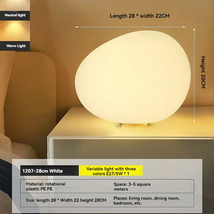 Modern Cobblestone Minimalist LED Night Light by Snagg A Table Lamp