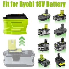 Ryobi 18V battery adapter for Makita, Milwaukee and DeWalt tools – image 2