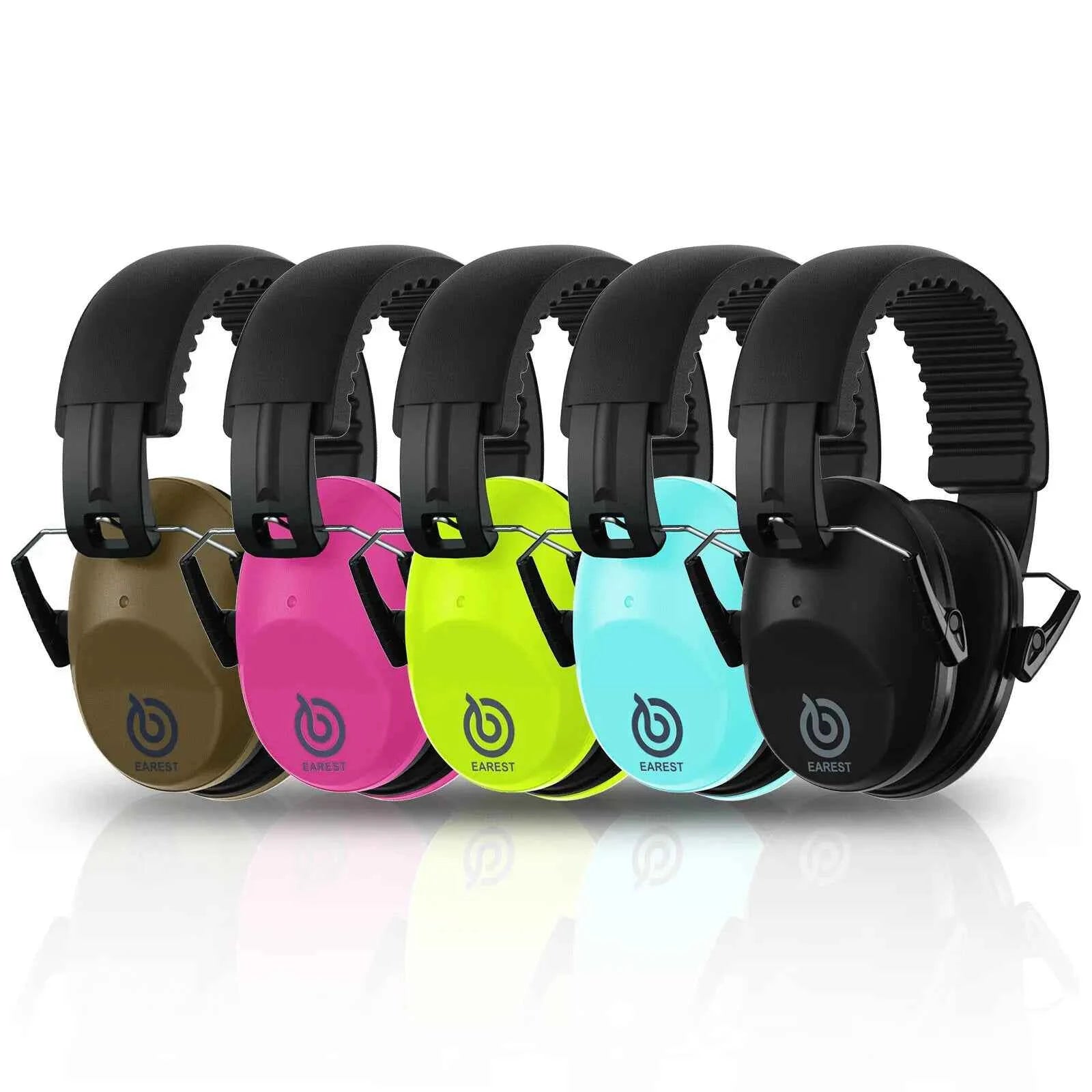 Foldable padded earmuffs for kids and adults – image 1