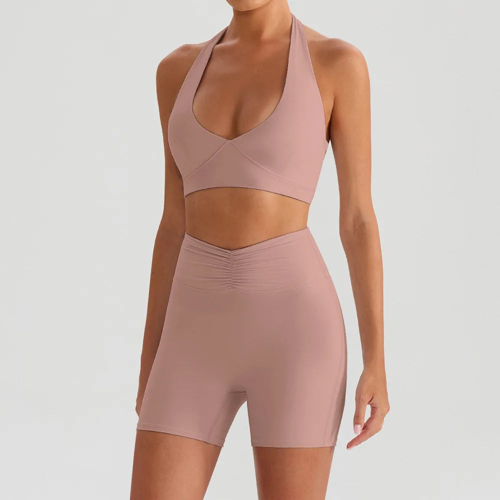 Women's Sports Bra & Flared Trousers Yoga Set | Gym Fitness Tracksuit Workout Sportswear Athletic