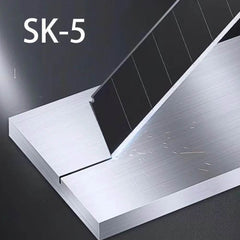 100PCS Carbon Steel Utility Knife Replacement Blades – 18mm - SnaggIt