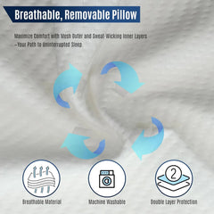 Wedge Pillow Set – Adjustable Folding Design for Comfort & Support by Snagg A Pillow