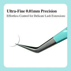 Professional Anti Slip Precision Tweezers – High-Density Fiber-Tip Lash & Brow Tools