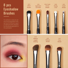 28 Piece Professional Eye Makeup Brush Set