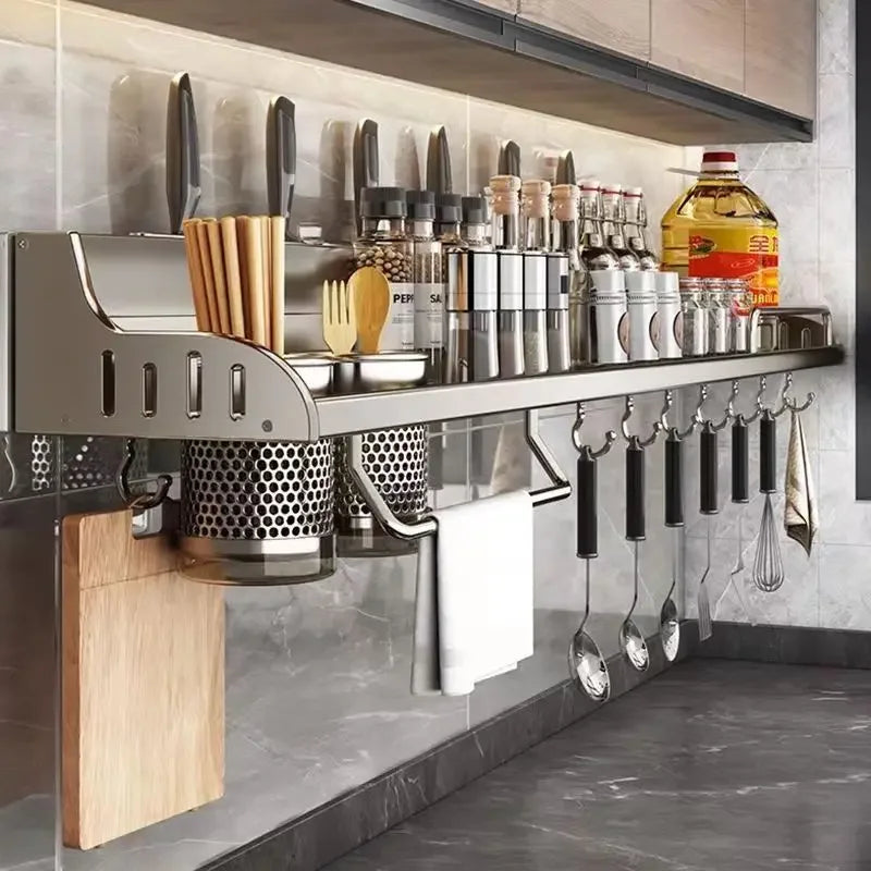 50cm Wall-Mounted Kitchen Storage Rack by Snagg A Rack
