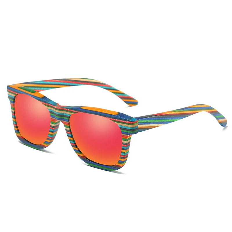 Natural Bamboo & Wooden Pilot Sunglasses