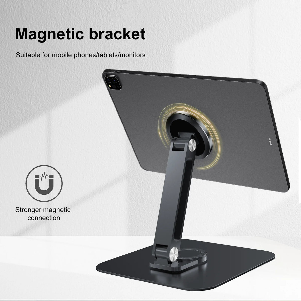 Magnetic Metal Stand 360° Rotatable Holder for iPad by Snagg A Tablet Holder