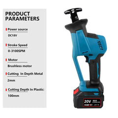 18V Cordless Reciprocating Saw