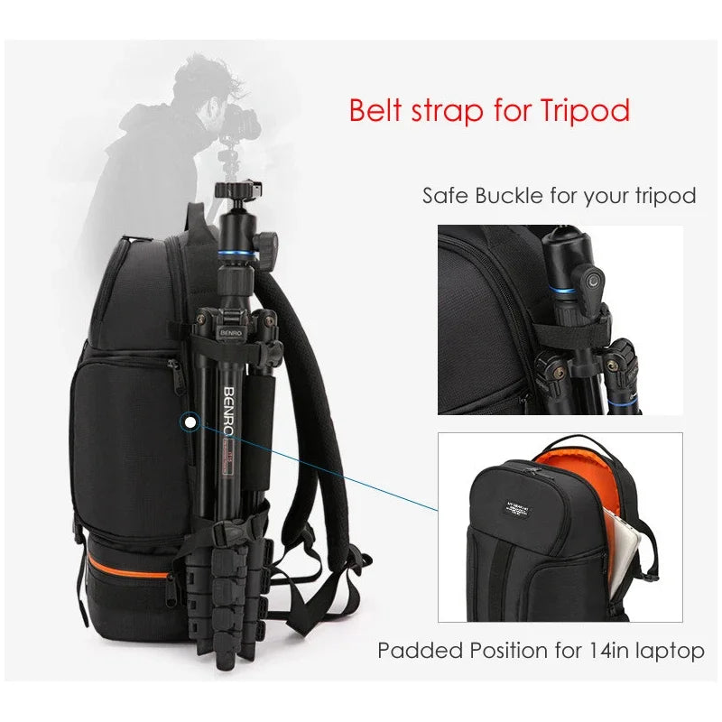Professional DSLR Camera Backpack