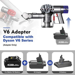 Dyson V6 V7 V8 battery converter with low-battery light – image 3