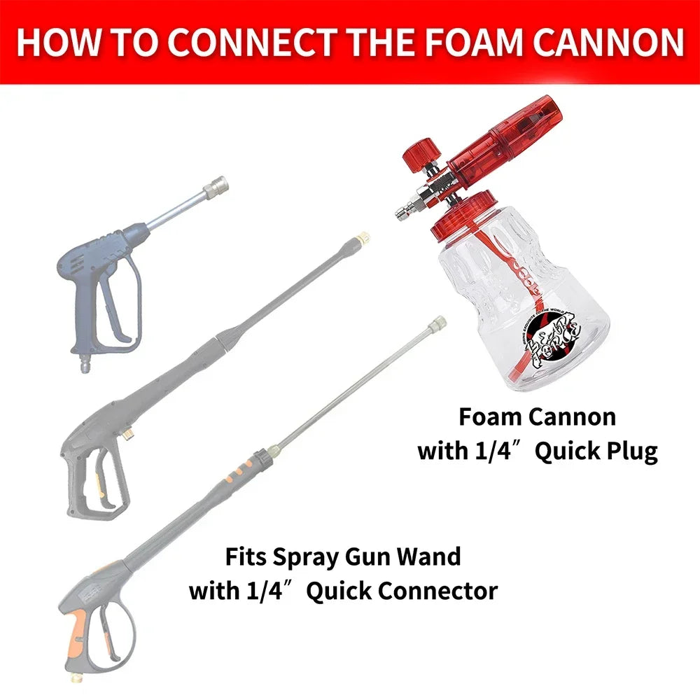 Foam Cannon Nozzle for Car Wash by Snagg A Foam Cannon