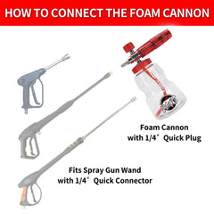 Foam Cannon Nozzle for Car Wash by Snagg A Foam Cannon
