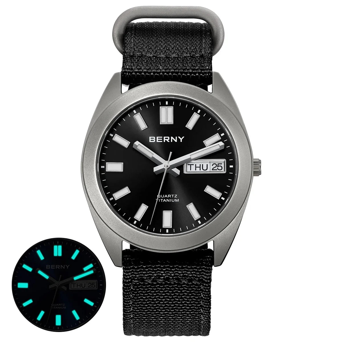 Titanium Sport Field Watch – Canvas Strap Edition
