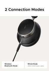 Wireless ANC Headphones | Bluetooth Over-Ear Hi-Res Headset (120H Playtime) by Snagg A Headphone