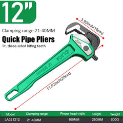 Heavy Duty Pipe Pliers by Snagg A Pipe Wrench