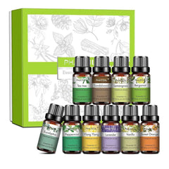 10 Piece Essential Oil Master Set – 100% Pure 10ml Botanical Collection for Diffusion, Spa & Artisanal Crafting