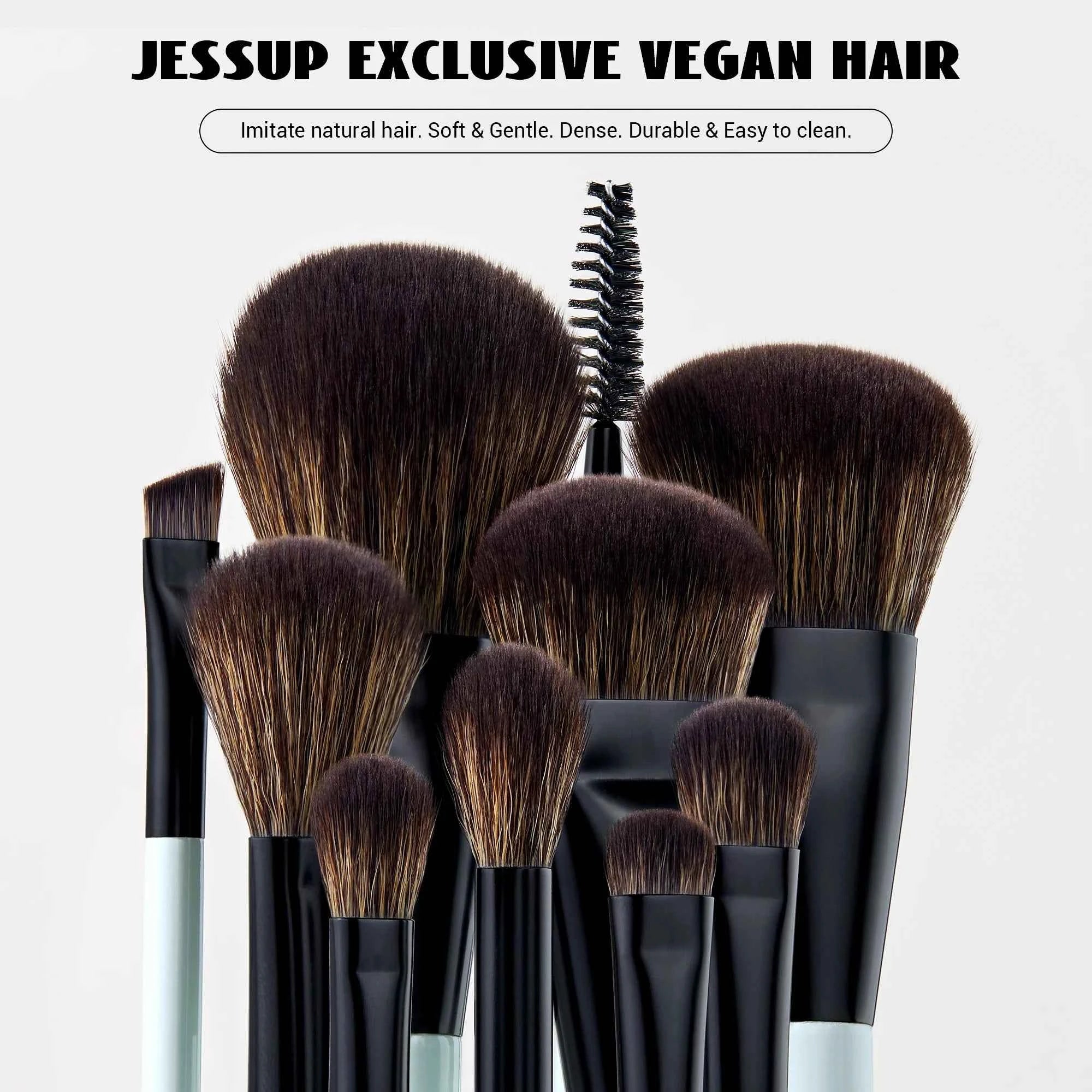 10 Pcs Double Sided Makeup Brush Set