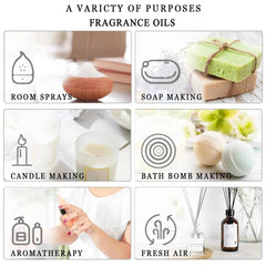 9 Pieces Essential Oil Library – 100% Pure 10ml Botanical Set for Diffusion, Artisanal Crafting & Wellness