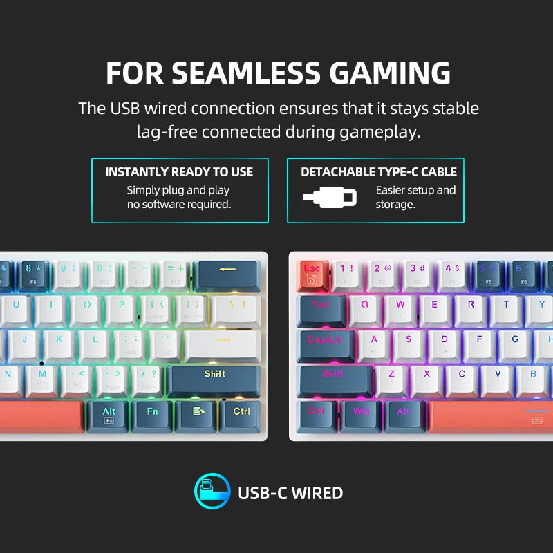 60% Mini Mechanical Keyboard for Gaming by Snagg A Keyboard
