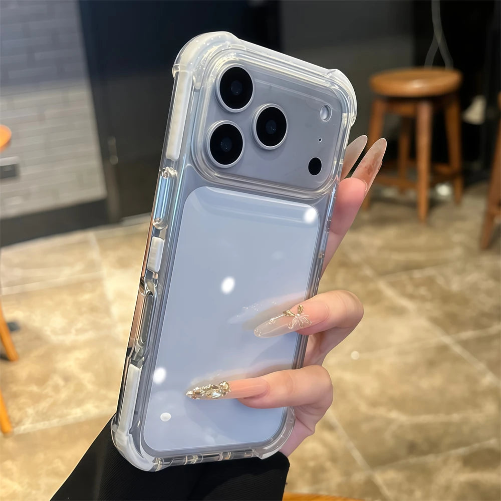 Four Corners Airbags Shockproof Acrylic Clear Case - for iPhone 15 Series - Phone Cases & Covers