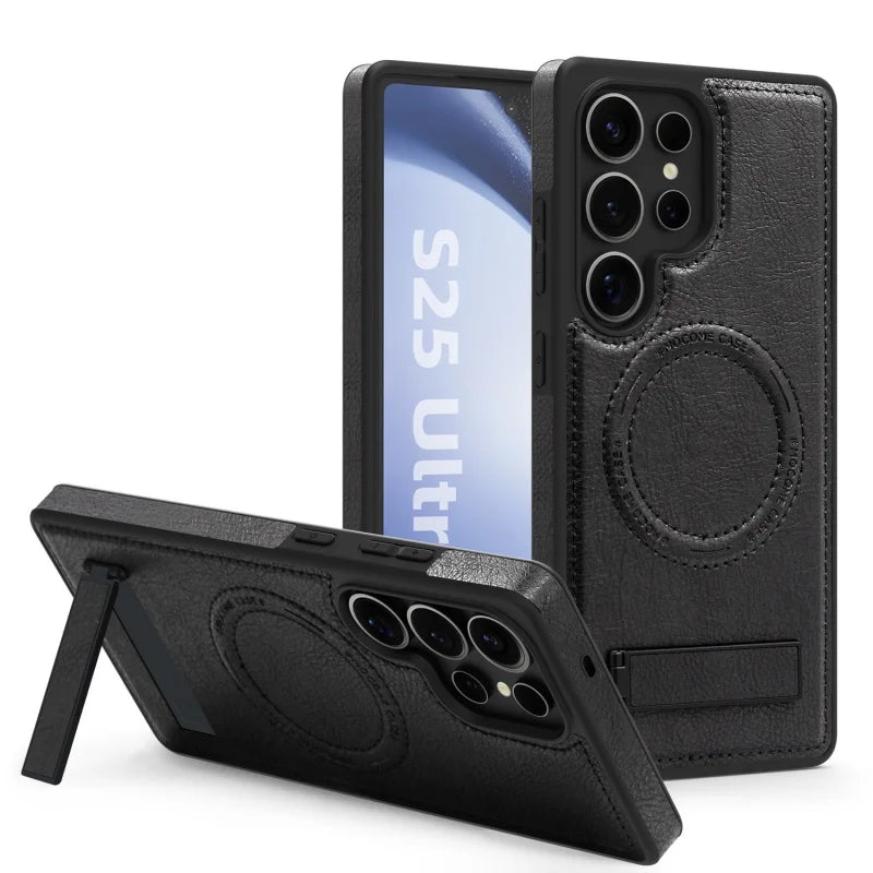 Stand Holder Magnetic Case For Samsung Galaxy S25 Series by Snagg A Phone Case