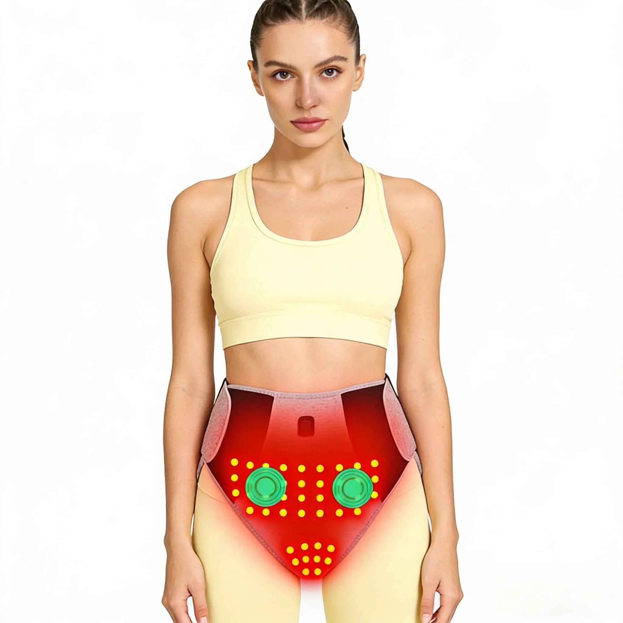 Red Light Heating Women’s Waist Support & Abdominal Massager – Warm Therapy Underwear