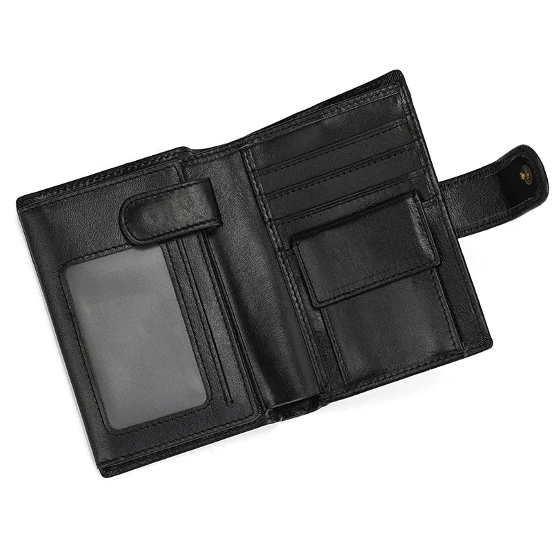 High-Quality Genuine Leather Short Wallet