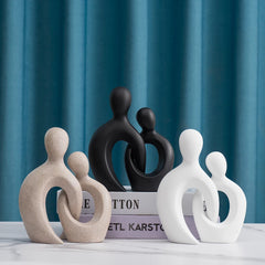 Abstract Couple Resin Sculpture by Snagg A Sculpture