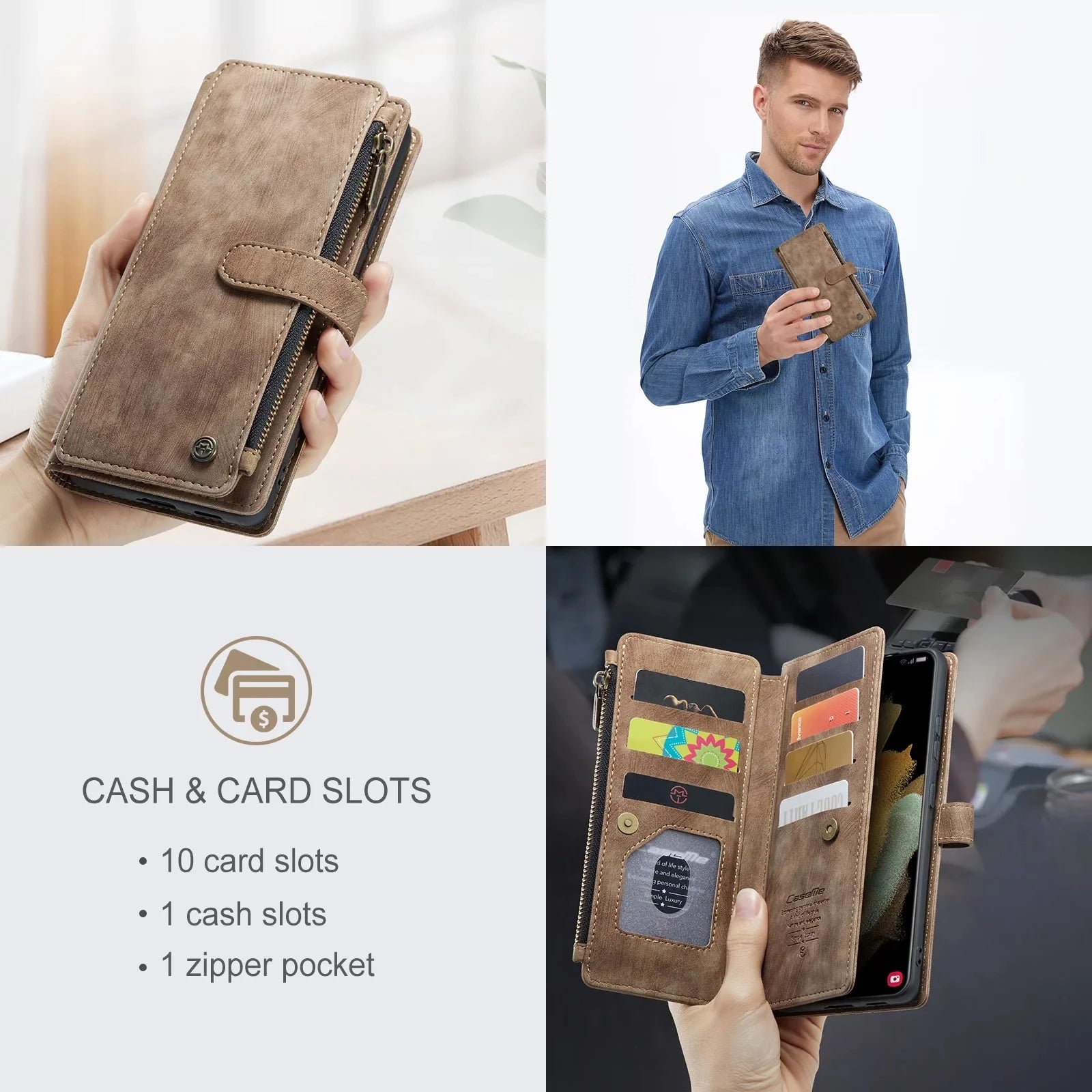 Flip Leather Wallet Case – for Samsung Galaxy S22 Series - Phone Cases & Covers