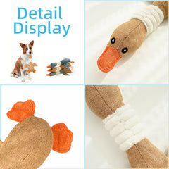 Plush Goose Squeaky Dog Toy by Snagg A Toy