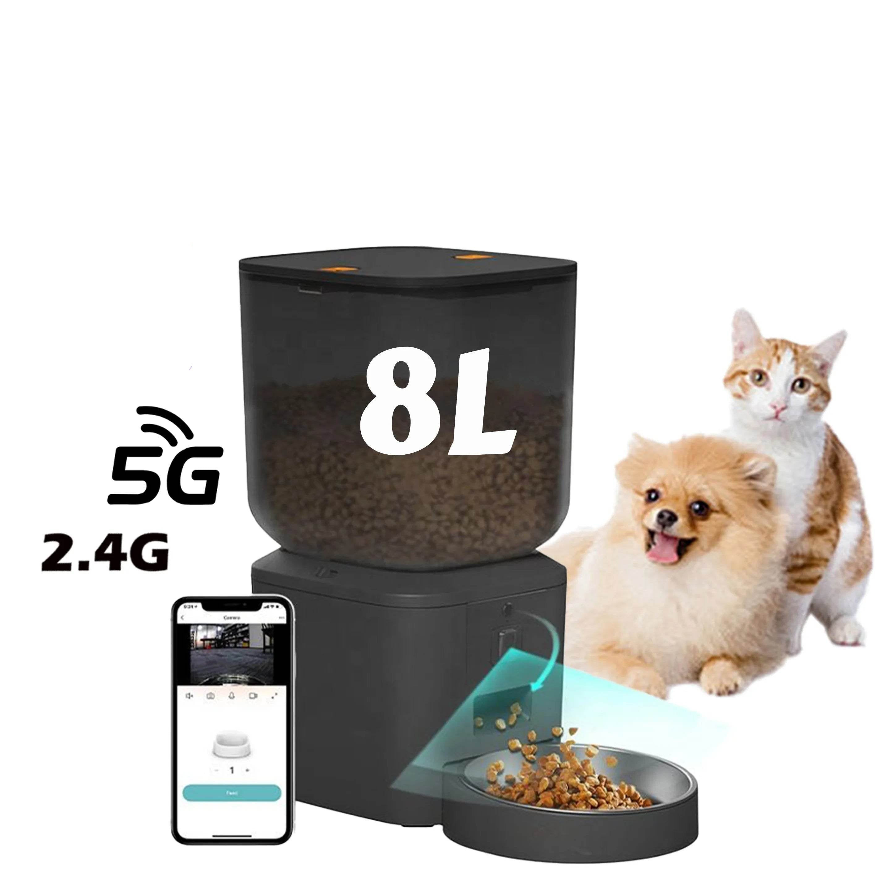 8L Automatic Cat & Dog Feeder with 1080p Camera - SnaggIt