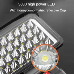 18V Cordless Outdoor Work Spotlight – Multi-Head LED Portable Light