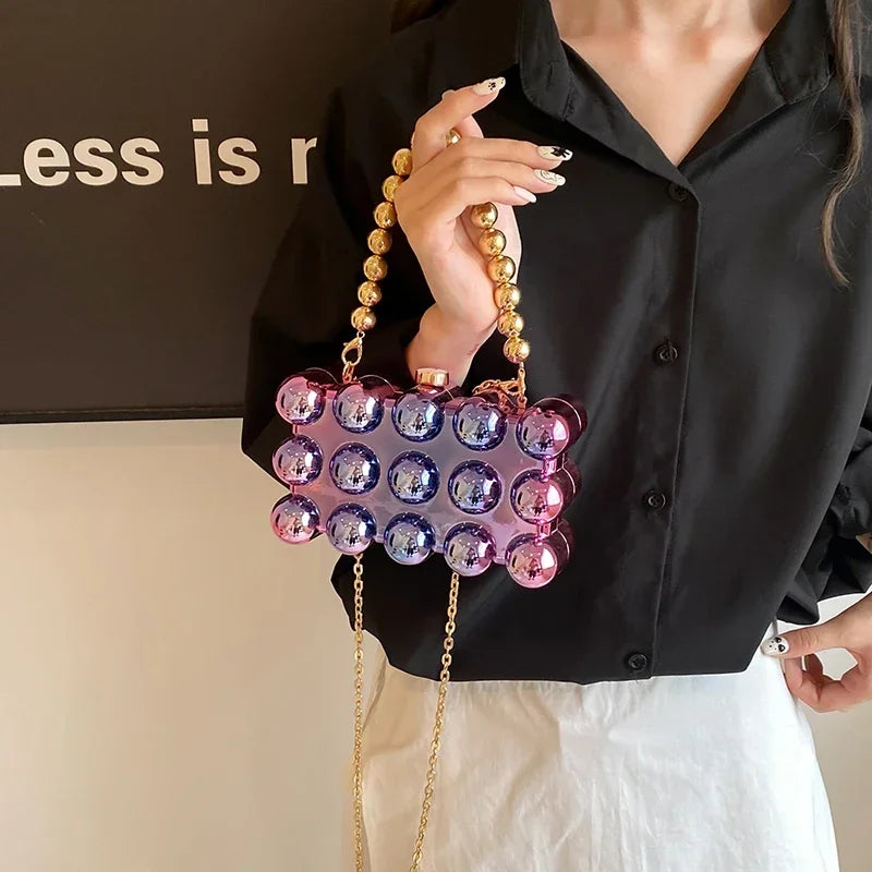 Mini Gold Chain Crossbody Bag by Snagg It Purses