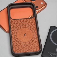 Luxury Lattice Woven MagSafe Hard Shockproof Case – iPhone 17 Series