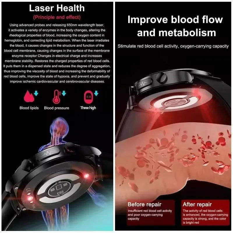 E800 Laser Therapy Smartwatch