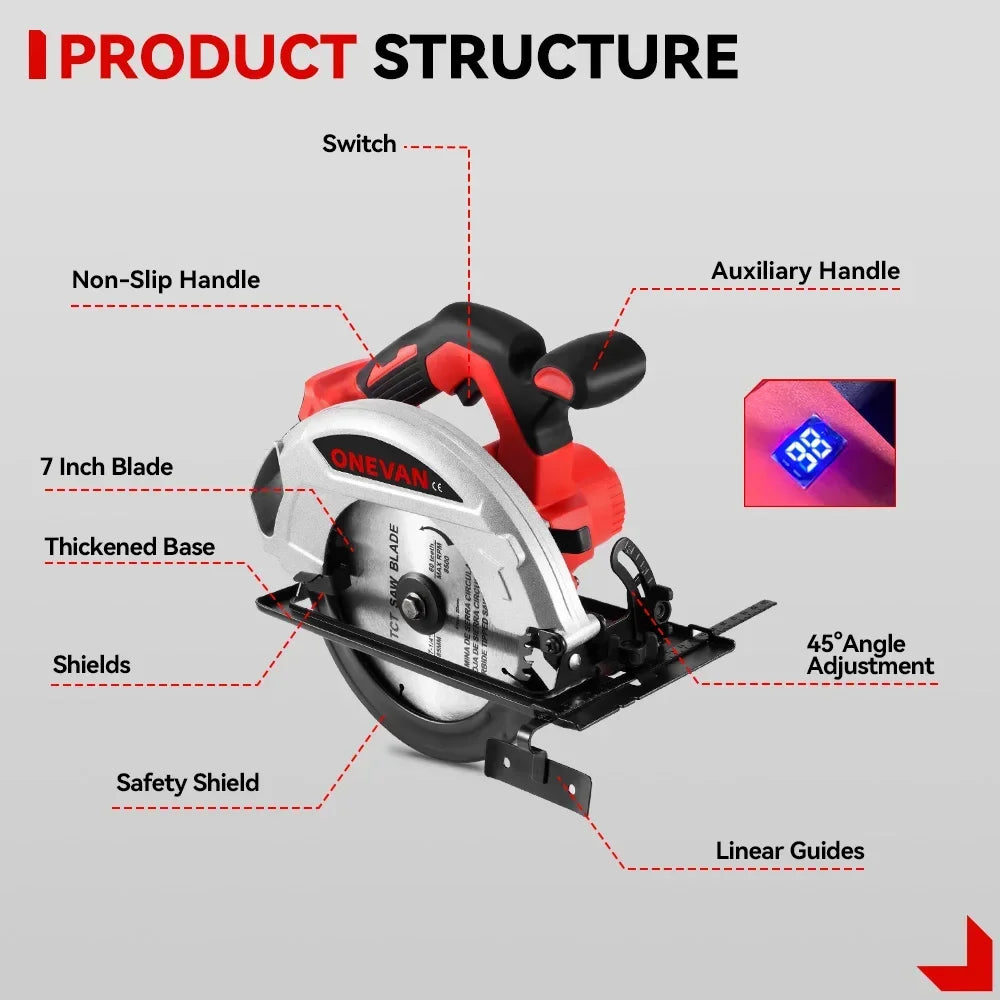 7-Inch Brushless Cordless Circular Saw