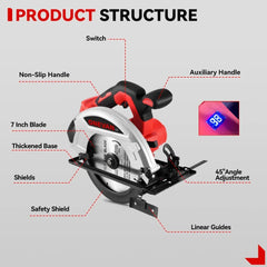 7-Inch Brushless Cordless Circular Saw