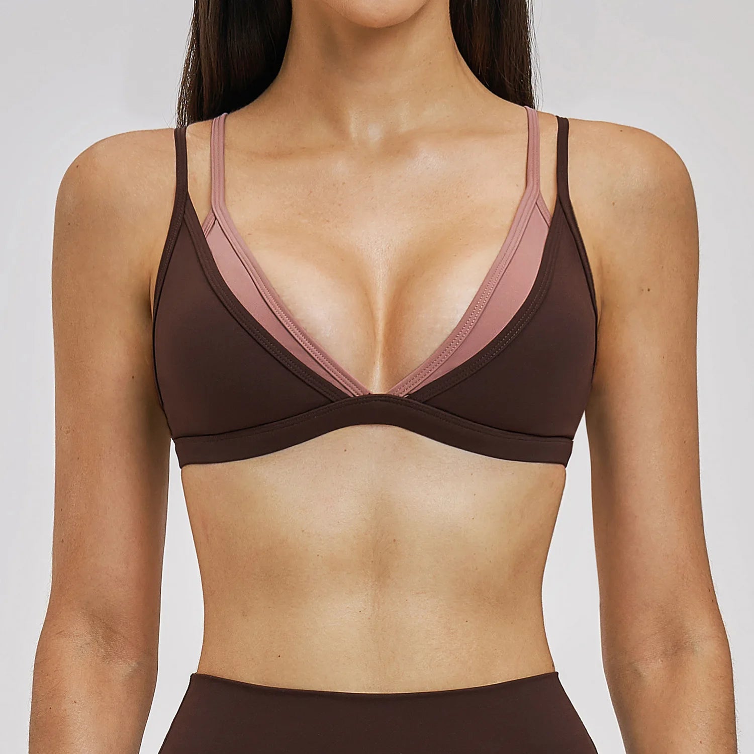 Women's Backless Push-Up Sports Bra | Breathable Yoga Gym Running Workout Top Fitness Bra