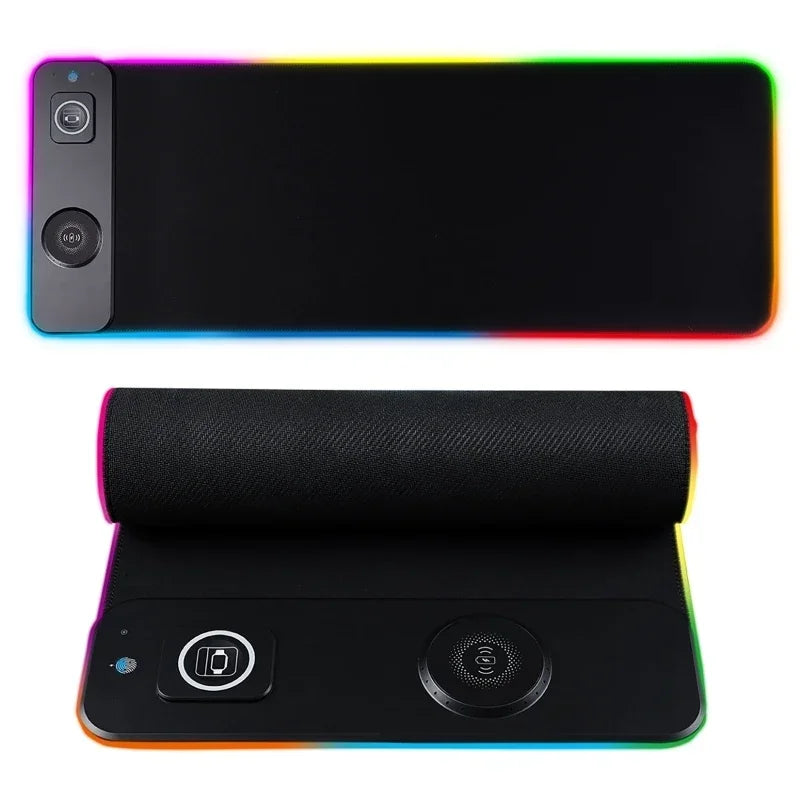 RGB Gaming Mouse Pad with Wireless Charging by Snagg A Mouse Pad