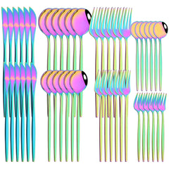 48pcs Stainless Steel Cutlery Set by Snagg A Dinnerware