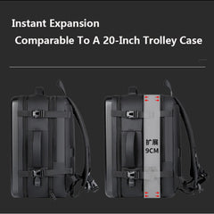 Men's 17" Laptop Hard Shell Backpack 50L Large Capacity Expandable Waterproof Travel Backpack USB Charging mochilas de hombre by SnaggIt